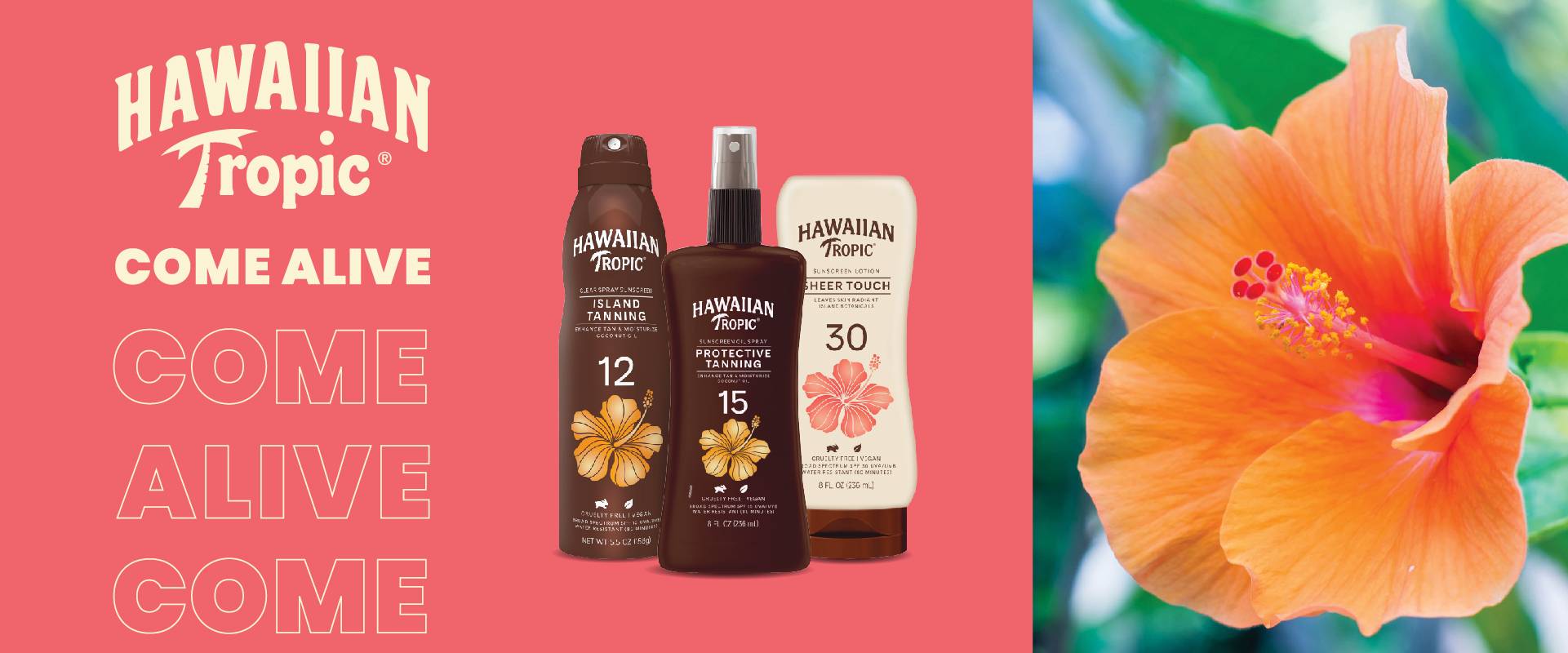 Hawaiian Tropic Island Tanning Oil and Sheer Touch Sunscreen